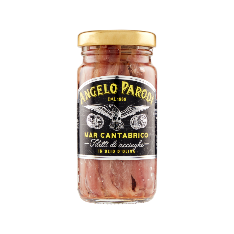 Angelo Parodi Cantabrico Anchovies EVO (100gr) Buy Online Canned Fish