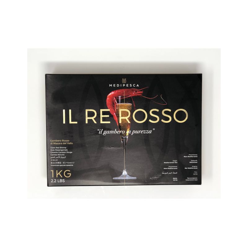 King Red Sicilian Frozen Mazzancolle Prawns GoldMedium Size (1Kg)